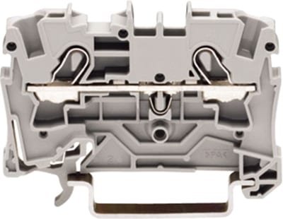 2-Conductor through terminal block, 4 mm², for DIN-rail 35 x 15 and 35 x 7.5 (2004-1201)