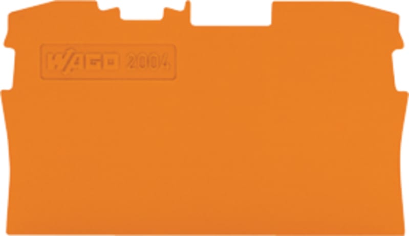 End and intermediate plate; 1 mm thick; orange (2004-1292)