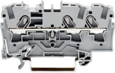3-Conductor through terminal block, 4 mm², for DIN-rail 35 x 15 and 35 x 7.5 (2004-1301)