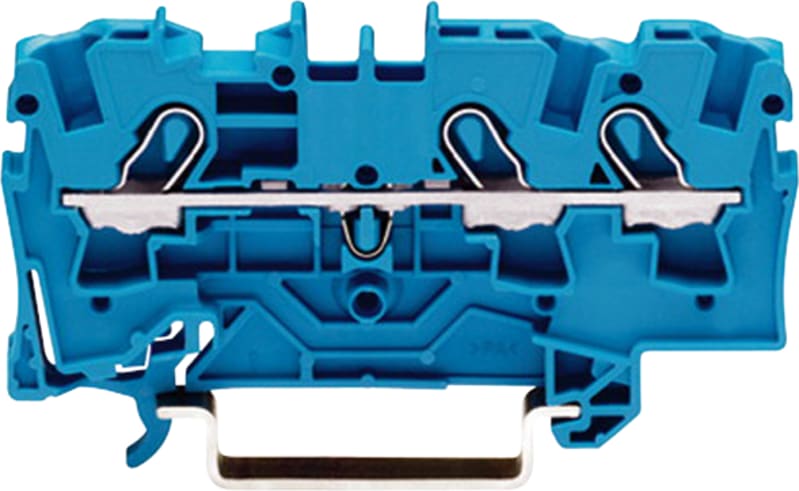 3-Conductor through terminal block, 4 mm², for DIN-rail 35 x 15 and 35 x 7.5 (2004-1304)