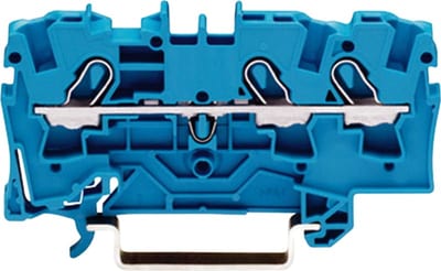 3-Conductor through terminal block, 4 mm², for DIN-rail 35 x 15 and 35 x 7.5 (2004-1304)