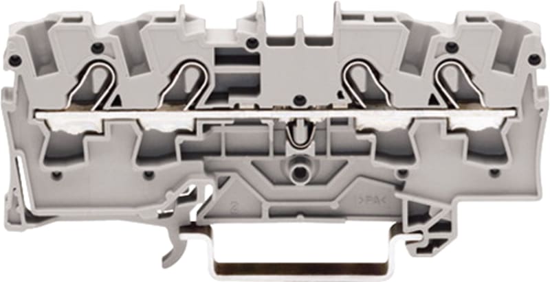 4-Conductor through terminal block, 4 mm², for DIN-rail 35 x 15 and 35 x 7.5 (2004-1401)