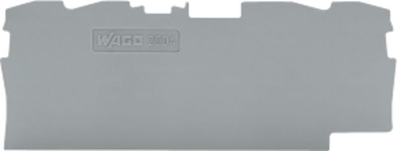 End and intermediate plate; 1 mm thick; gray (2004-1491)