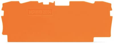 End and intermediate plate; 1 mm thick; orange (2004-1492)