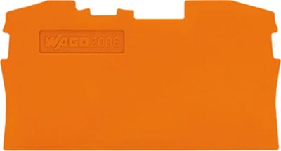End and intermediate plate; 1 mm thick; orange (2006-1292)