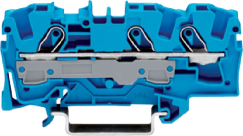 3-Conductor through terminal block, 6 mm², for DIN-rail 35 x 15 and 35 x 7.5 (2006-1304)