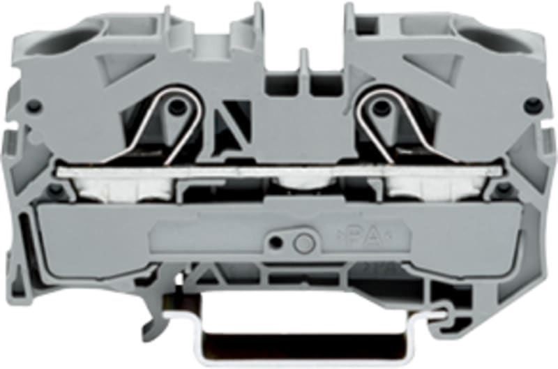 2-Conductor through terminal block, 10 mm², for DIN-rail 35 x 15 and 35 x 7.5 (2010-1201)