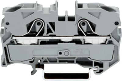 2-Conductor through terminal block, 10 mm², for DIN-rail 35 x 15 and 35 x 7.5 (2010-1201)