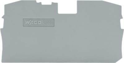 End and intermediate plate; 1 mm thick; gray (2010-1291)
