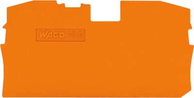 End and intermediate plate; 1 mm thick; orange (2010-1292)
