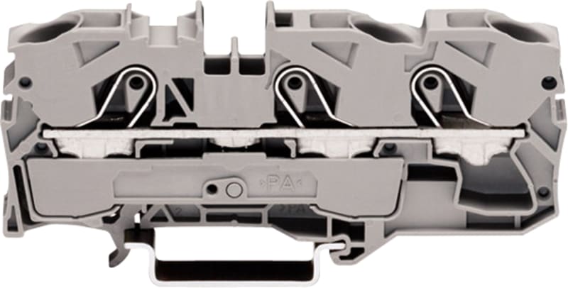 3-Conductor through terminal block, 10 mm², for DIN-rail 35 x 15 and 35 x 7.5 (2010-1301)