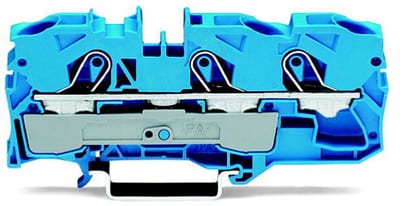 3-Conductor through terminal block, 10 mm², for DIN-rail 35 x 15 and 35 x 7.5 (2010-1304)
