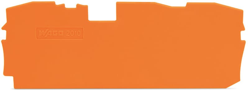 End and intermediate plate; 1 mm thick; orange (2010-1392)