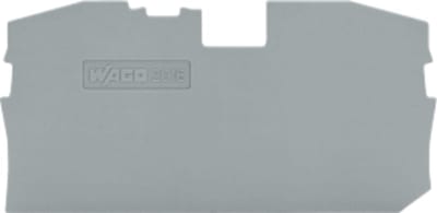 End and intermediate plate; 1 mm thick; gray (2016-1291)