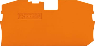 End and intermediate plate; 1 mm thick; orange (2016-1292)