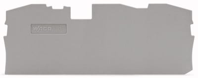 End and intermediate plate; 1 mm thick; gray (2016-1391)