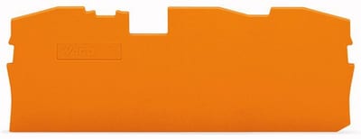 End and intermediate plate; 1 mm thick; orange (2016-1392)