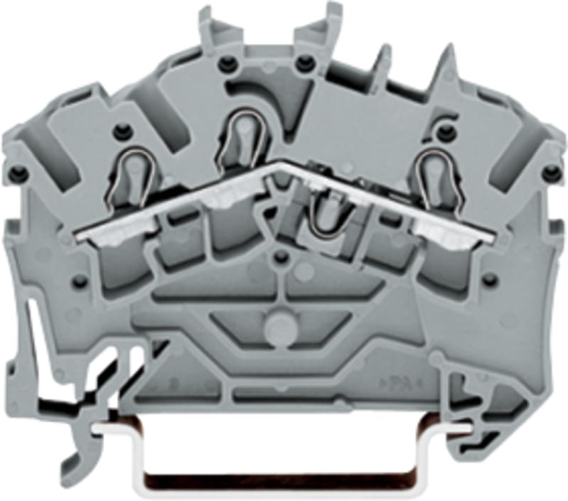 3-Conductor through terminal block, 2.5 mm², for DIN-rail 35 x 15 and 35 x 7.5 (2002-6301)