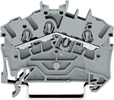 3-Conductor through terminal block, 2.5 mm², for DIN-rail 35 x 15 and 35 x 7.5 (2002-6301)