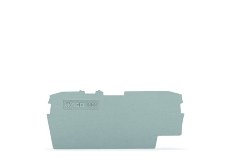 End and intermediate plate; 1 mm thick; gray (2002-1691)