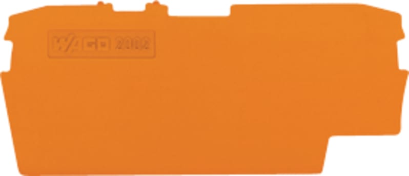 End and intermediate plate; 1 mm thick; orange (2002-1692)