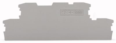 End and intermediate plate; 1 mm thick; gray (2002-2991)