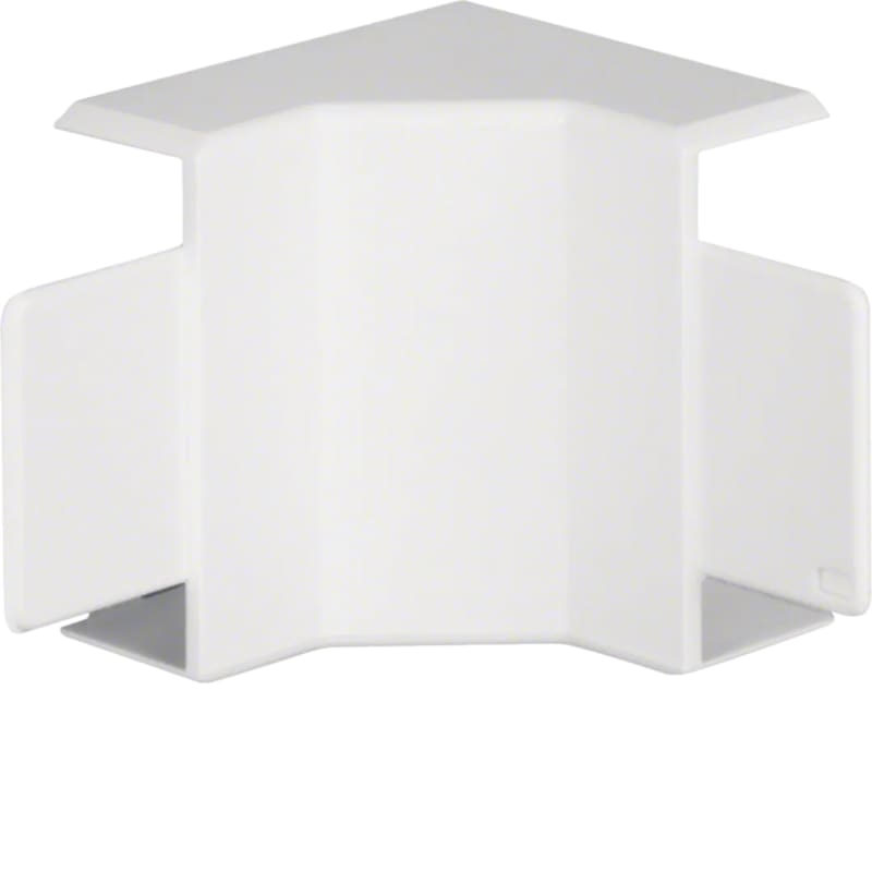Hager Systemer Internal corner for LF 18x45 mm trunking, moulded ABS, white RAL 9016 LF1804549016
