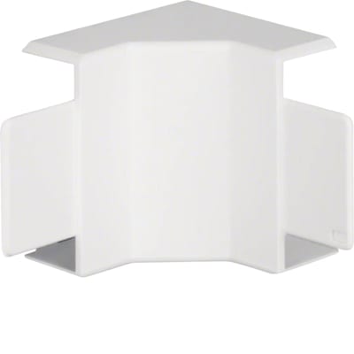 Hager Systemer Internal corner for LF 18x45 mm trunking, moulded ABS, white RAL 9016 LF1804549016