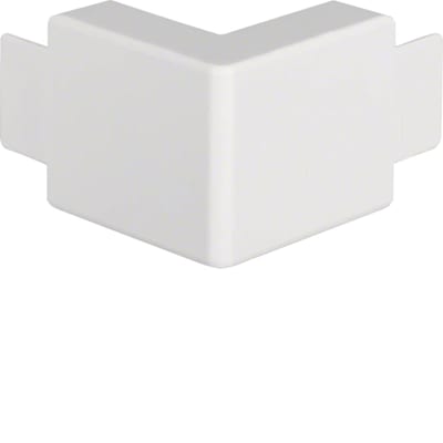 Hager Systemer External corner for LF 18x45 mm trunking, moulded ABS, white RAL 9016 LF1804539016
