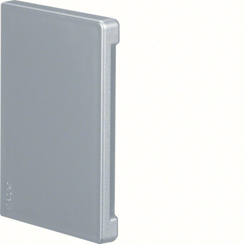 Hager BR65100 End Piece, Aluminium Finish (BR651006LAN)