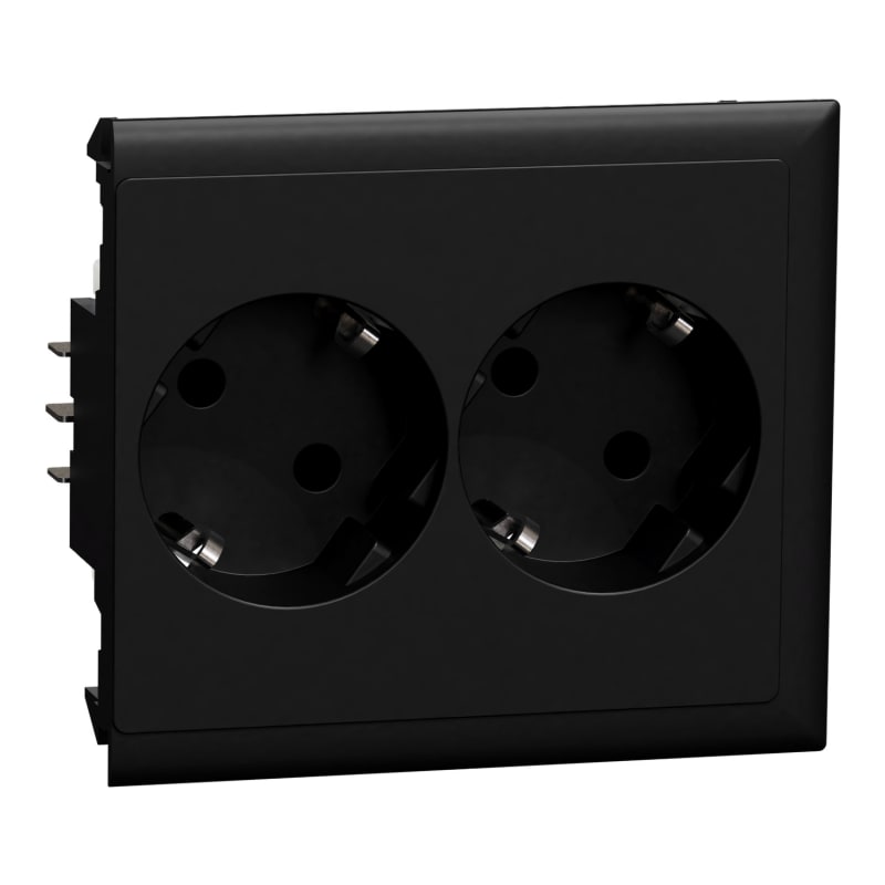 Schneider Electric INS60700 Thorsman CYB-PS Power Outlet 2-way Slave Black