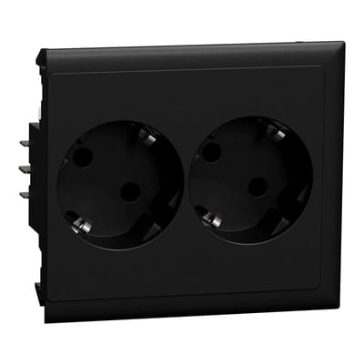 Schneider Electric INS60700 Thorsman CYB-PS Power Outlet 2-way Slave Black