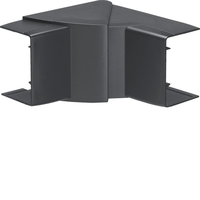 Hager Systemer Internal corner for LFF 40x60 mm trunking, moulded ABS, black RAL 9011 LFF4006049011