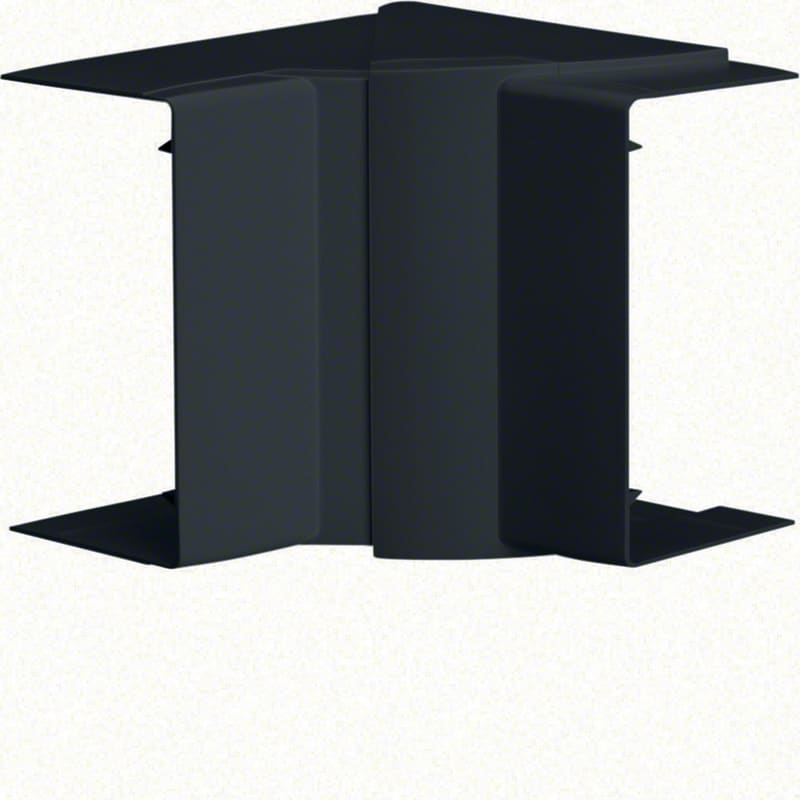 Hager Systemer Internal corner for LFF 60x110 mm trunking, moulded ABS, black RAL 9011 LFF6011049011