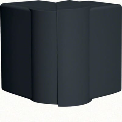 Hager Systemer External corner for LFF 60x110 mm trunking, moulded ABS, anthracite RAL 9011 LFF6011039011