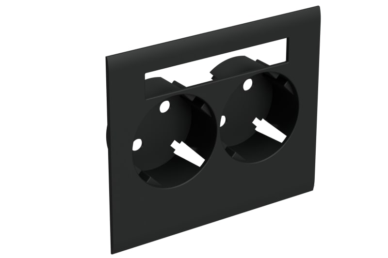 Wibe Group STA501017 Front Cover 2-Way Master Black RAL9017