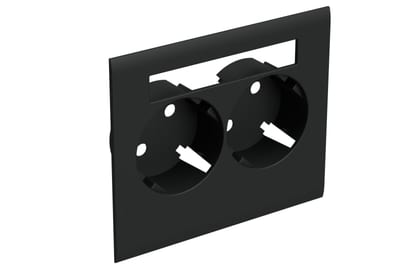 Wibe Group STA501017 Front Cover 2-Way Master Black RAL9017