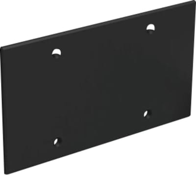 Cover inst. box double Black 9017