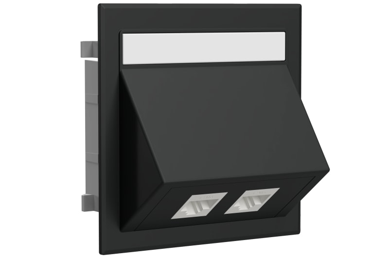 Data RJ45 kit Cat 6 keystone Black 9017 (STA501051)