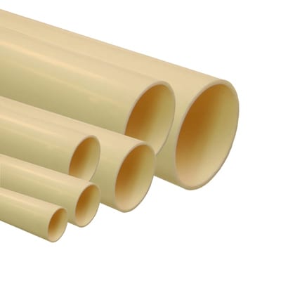 Rigid Smooth PIPE 40mm PVC Beige 750N 4M