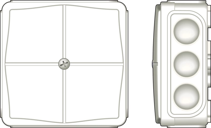 Junction box IP65 white (462100)