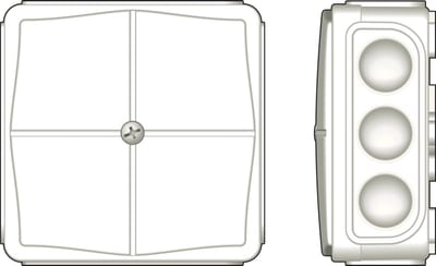 Junction box IP65 white