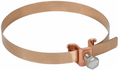 Dehn 200027 Copper Downpipe Holder for Lightning Protection Conductor