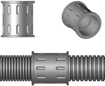 Joint sleeve for Corrugated Conduit NW17 BLACK