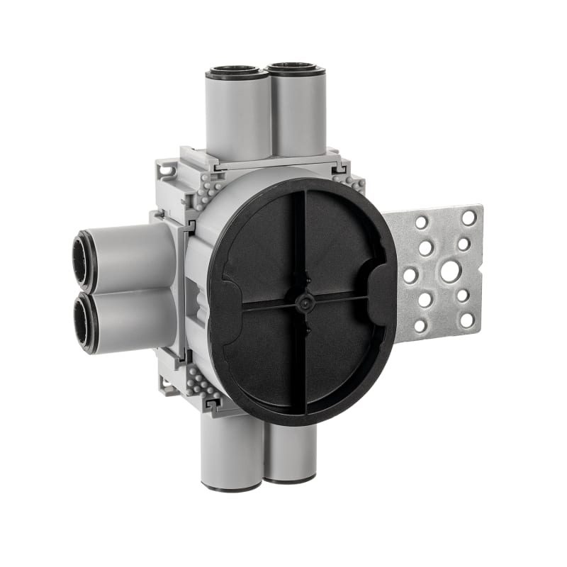 WALL BOX 1,5 21/24mm 6-Run Metal VERT (79015)