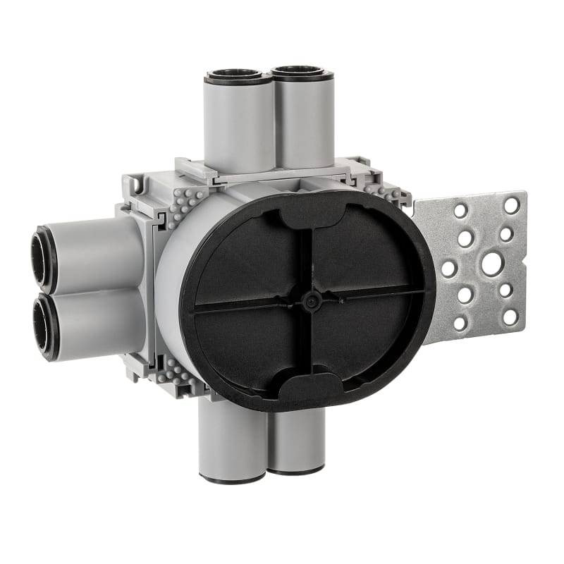 WALL BOX 1,5 21/24mm 6-Run Metal Horis (79016)