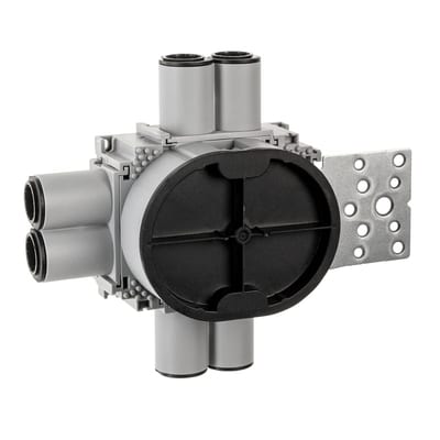 WALL BOX 1,5 21/24mm 6-Run Metal Horis