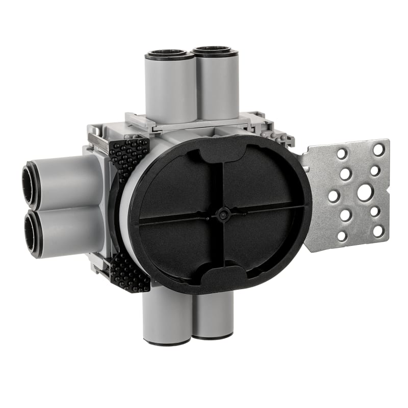 WALL BOX 1,5 9/12mm 6-Run Metal Horis (79017)