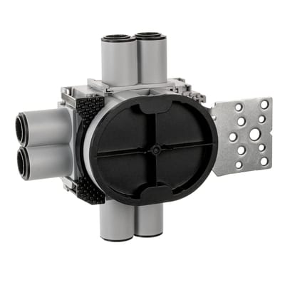 WALL BOX 1,5 9/12mm 6-Run Metal Horis