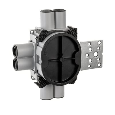 WALL BOX 1,5 9/12mm 6-Run Metal VERT